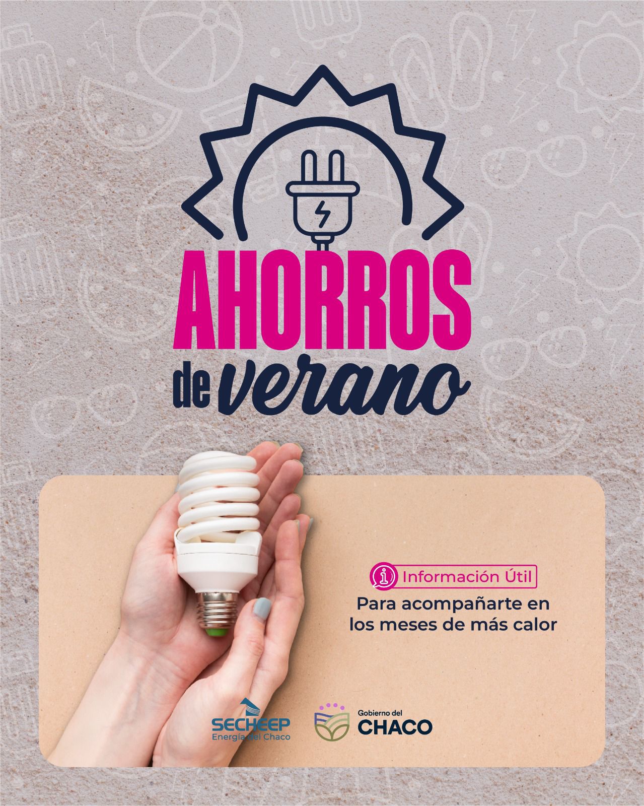 “AHORRO DE VERANO”, LA CAMPAÑA DE SECHEEP PARA EVITAR DISPAROS DE CONSUMO ELÉCTRICO, EN LOS DÍAS DE CALOR