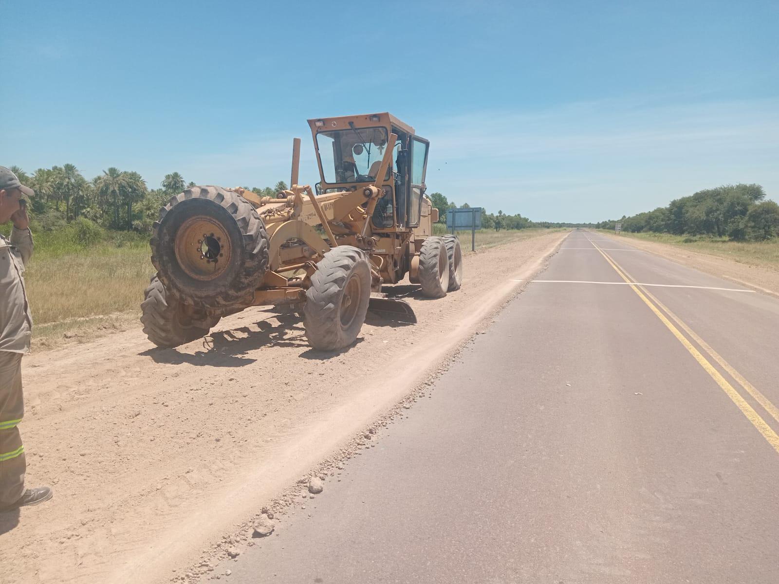 EL GOBIERNO DEL CHACO TRABAJA EN EL MEJORAMIENTO DE RUTAS PROVINCIALES