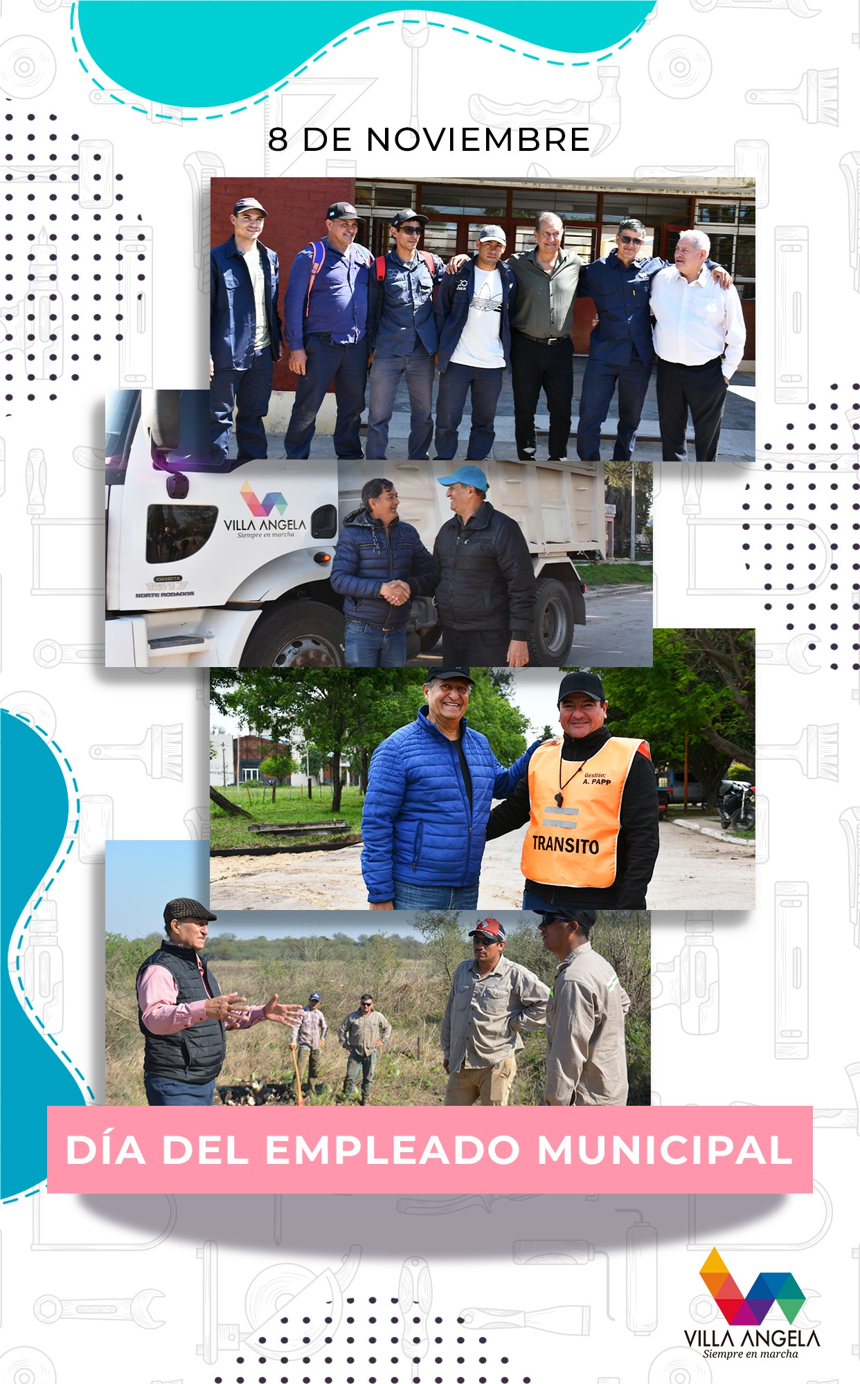 EL INTENDENTE PAPP SALUDÓ A LOS EMPLEADOS MUNICIPALES EN SU DÍA